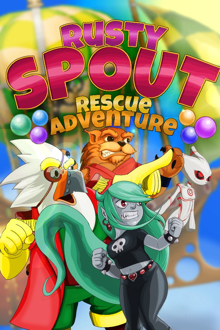 Záber škatule hry Rusty Spout Rescue Adventure