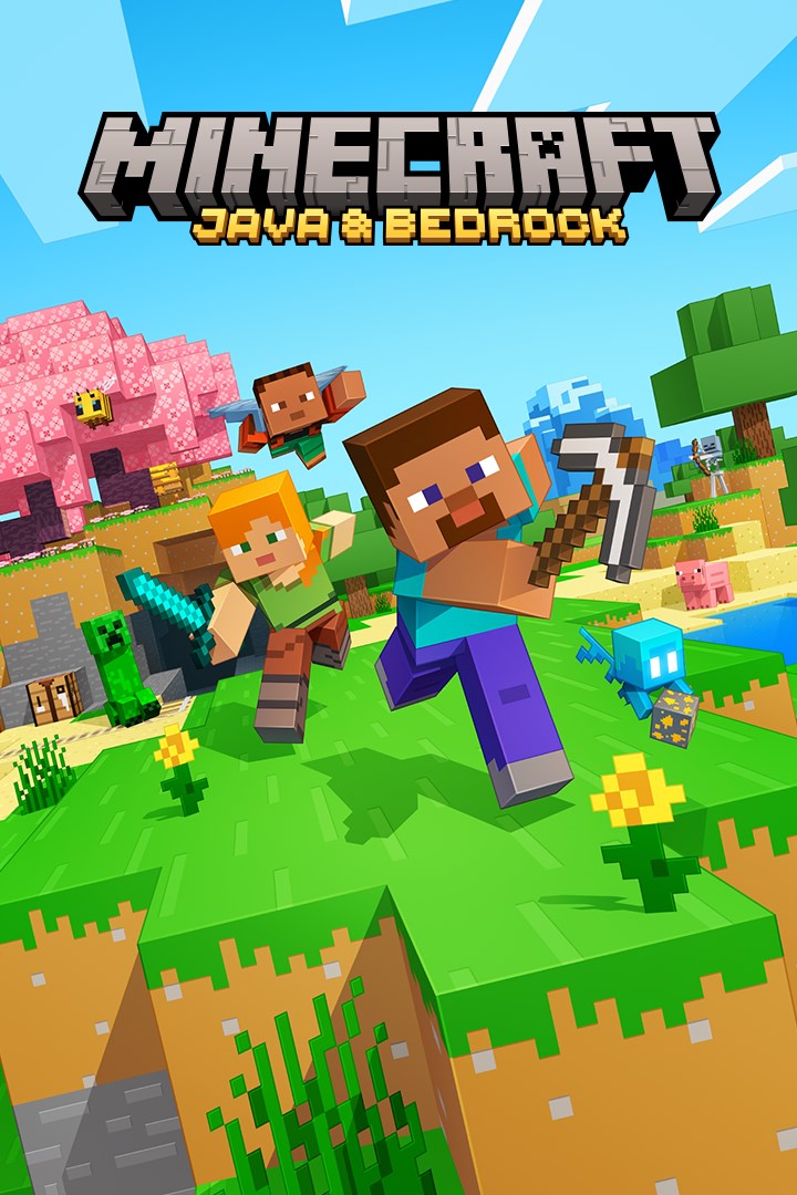 Box shot of Minecraft: Java & Bedrock Edition for PC